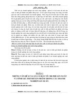 Một số ý kiến về kế toán tâp hợp chi phí sản xuất và tính giá thành sản phẩm trong các doanh nghiệp sản xuất công nghiệp