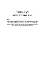 hợp tác là nhu cầu tất yếu của mọi thời kì, nhưng mức độ và hiệu quả của hợp tác lại phụ thuộc vào trình độ và sự phát triển của lực lượng sản xuất
