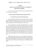 Những lý luận chung về công tác kế hoạch trong doanh nghiệp