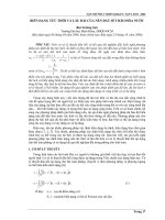 biến dạng tức thời và lâu dài của nền đất sét Bão hòa nước