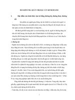 BÀI KIỂM TRA QUẢN TRỊ HẬU CẦN KINH DOANH