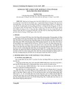 đánh giá trữ lượng nước dưới đất vùng Côn Đảo bằng phương pháp mô hình