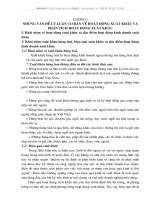 Những vấn đề lí luận cơ bản về hoạt động xuất khẩu và phân tích hoạt động xuất khẩu