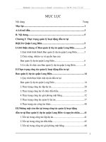 Công tác quản lí hoạt động đầu tư tại Ban quản lí dự án quận Long Biên thực trạng và giải pháp