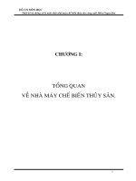 thiết kế hệ thống xử lý nước thải nhà máy chế biến thủy sản công suất 300m3/ngày đêm