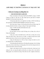 GIỚI THIỆU VỀ TRƯỜNG CAO ĐẲNG TƯ THỤC ĐỨC TRÍ