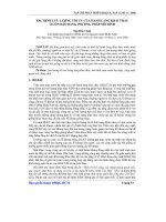 xác định lưu lượng tối ưu của hành lang khai thác bằng phương pháp mô hình