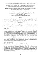 nghiên cứu các giải pháp chống ùn tắc giao thông ở một số nút trên địa bàn thành phố Đà nẵng