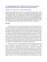 ĐẨY MẠNH ĐỔI MỚI TƯ DUY - TIỀM NĂNG TO LỚN GÓP PHẦN NÂNG CAO CHẤT LƯỢNG ĐÀO TẠO Ở TRƯỜNG ĐẠI HỌC ĐỊA PHƯƠNG