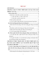 Đầu tư với sự phát triển kết cấu hạ tầng giao thông vận tải đường bộ ở Việt Nam giai đoạn 2006-2015