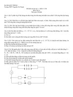 Đề kiểm tra môn Vật lý khối 11