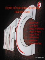Phương thức kinh doanh theo mô hình FRANCHISE