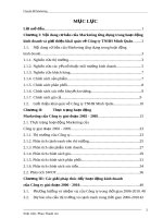 Giải pháp Marketing thúc đẩy hoạt động kinh doanh của công ty công nghệ thực phẩm Minh Quân