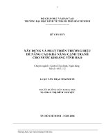 517 Xây dựng và phát triển thương hiệu để nâng cao khả năng cạnh tranh cho nước khoáng Vĩnh Hảo