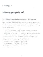 khảo sát tính phụ thuộc giữa nhiều tập biến, chương 2