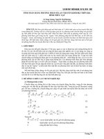 tính toán bằng phương pháp số Lan truyền khói bụi trên địa hình phức tạp