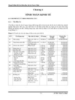 TÍNH TOÁN KINH TẾ