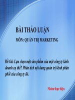 Kênh phân phối của công ty cổ phần bánh kẹo Hải Châu