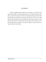 Vận dụng  một số phuơng pháp thống kê để phân tích kết quả hoạt động sản xuất kinh doanh của Công ty TNHH và TM Tân Phúc