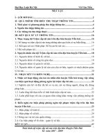 Tình hình tội trộm cắp tài sản trên địa bàn Huyện Tiền Hải   Từ  năm 2007 - 2009