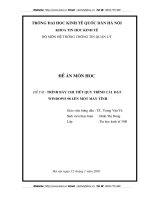 Trình bày chi tiết quy trình cài đặt Windows 98 lên một máy tính