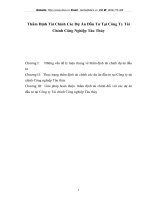 Thẩm Định Tài Chính Các Dự Án Đầu Tư Tại Công Ty Tài Chính Công Nghiệp Tàu Thủy