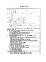 Công tác quản lý sản phẩm tiêu thụ tại công ty thương mại XNK hà Nội