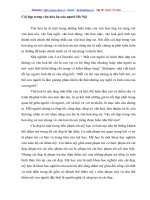 Cái đẹp trong văn hóa ăn của người Hà Nội