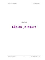 Lập dự án đầu tư: Tuyến xe lộ bắc nam