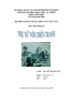 phụ nữ với chiến tranh