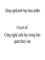 Công nghệ sinh học trong bảo quản thuỷ sản