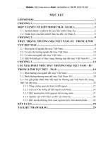 Phân tích hợp tác thương mại Việt Nam-EU trong lĩnh vực Dệt may