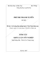 lối sống theo pháp luật ở Việt Nam hiện nay