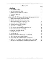 NHỮNG VẤN ĐỀ LÝ LUẬN VỀ HIỆU QUẢ HOẠT ĐỘNG DỊCH VỤ THUỶ NÔNG