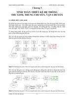 TÍNH TOÁN THIẾT KẾ HỆ THỐNG THU GOM, TRUNG CHUYỂN, VẬN CHUYỂN