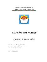 QUẢN LÝ SINH VIÊN