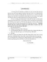 vận dụng phương pháp dãy số thời gian để phân tích sự biến động của đầu tư trực tiếp nước ngoài vào Việt Nam thời kỳ 2000-2009