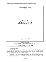 Dự án trồng cây cao su