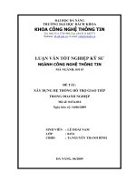 XÂY DỰNG HỆ THỐNG HỖ TRỢ GIAO TIẾP  TRONG DOANH NGHIỆP