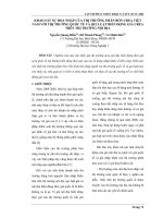 khảo sát sự hòa nhập của thị trường phân bón UREA việt nam với thị trường quốc tế