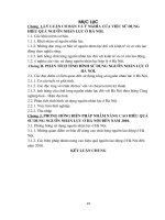 613 Phân tích tình hình sử dụng nguồn nhân lực ở Hà Nội (53tr)