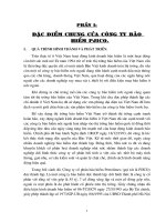 Đặc điểm chung của công ty bảo hiểm PJICO