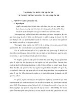 VAI TRÒ CỦA ĐIỀU ƯỚC QUỐC TẾ  TRONG HỆ THỐNG NGUỒN CỦA LUẬT QUỐC TẾ