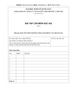 BẢO TỒN MÔI TRƯỜNG SỐNG CHO ĐỘNG VẬT HOANG DÃ