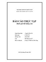 Báo cáo định giá bất động sản