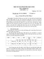 MỘT SỐ GIẢI PHÁP RÈN HỌC SINH YẾU CHÍNH Tả  (CHO KHỐI 2 + 3)