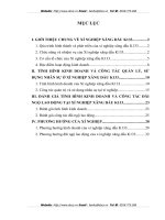 TÌNH HÌNH KINH DOANH VÀ CÔNG TÁC ĐÃI NGỘ LAO ĐỘNG TẠI XÍ NGHIỆP XĂNG DẦU K133