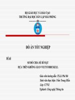 SƠ ĐỒ CHIA SẺ BÍ MẬT  DỰA TRÊN KHÔNG GIAN VECTƠ BRICKELL