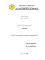 Nghiên cứu xác định hàm lượng kẽm trong một  số loài vẹm, nghêu