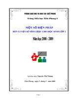 Rèn luyện kĩ năng đọc cho học sinh lớp 2